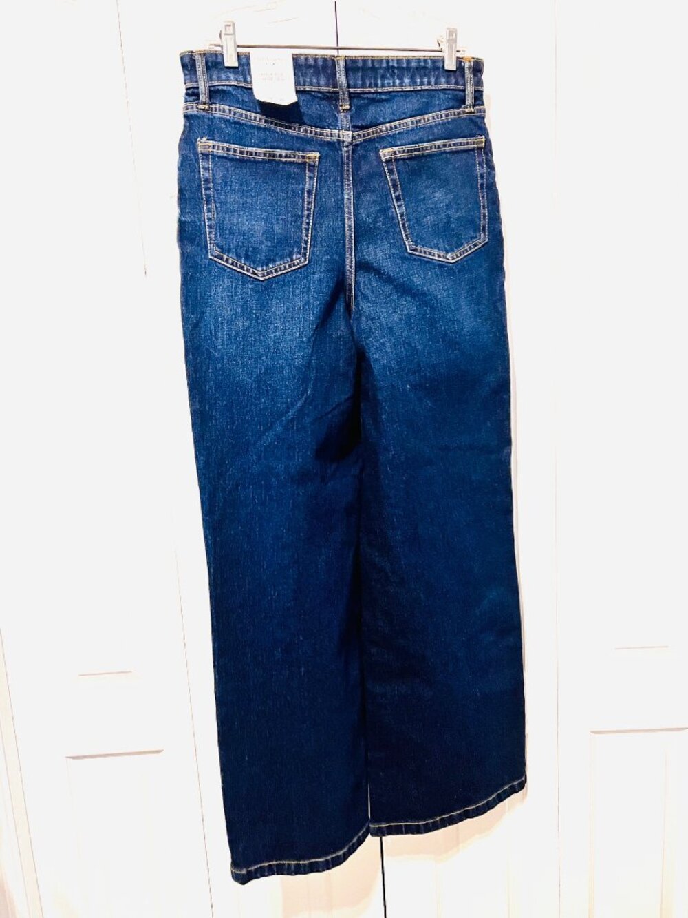 Free Assembly High Rise Wide Leg-NWT-Women's Blue Jeans/Denim-Size 4-Stretch - Picture 6 of 15